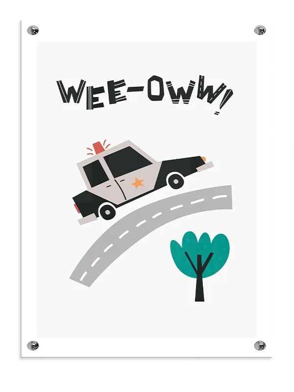 Playful Police Car Adventure Plakat