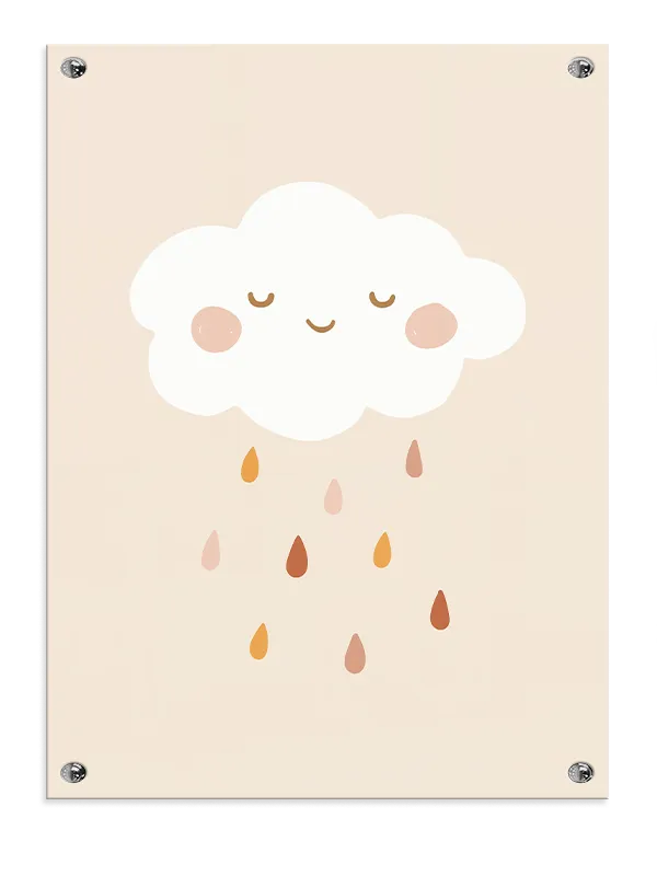 Gentle Cloud Nursery Charm Plakat