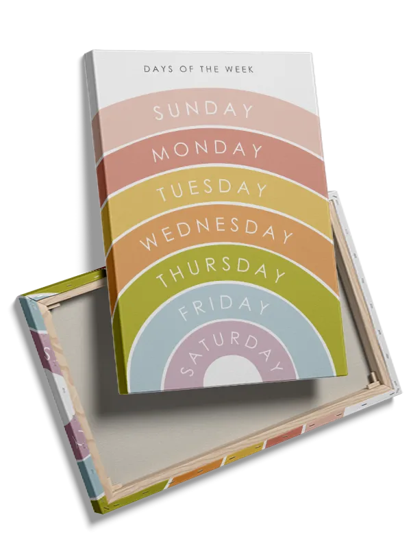 Gentle Rainbow Days Learning Plakat