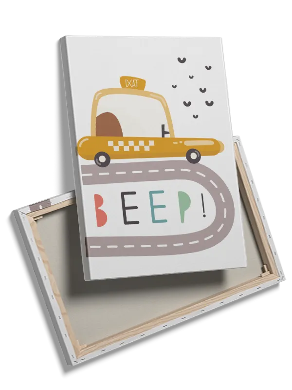 Playful Taxi Car Adventure Plakat