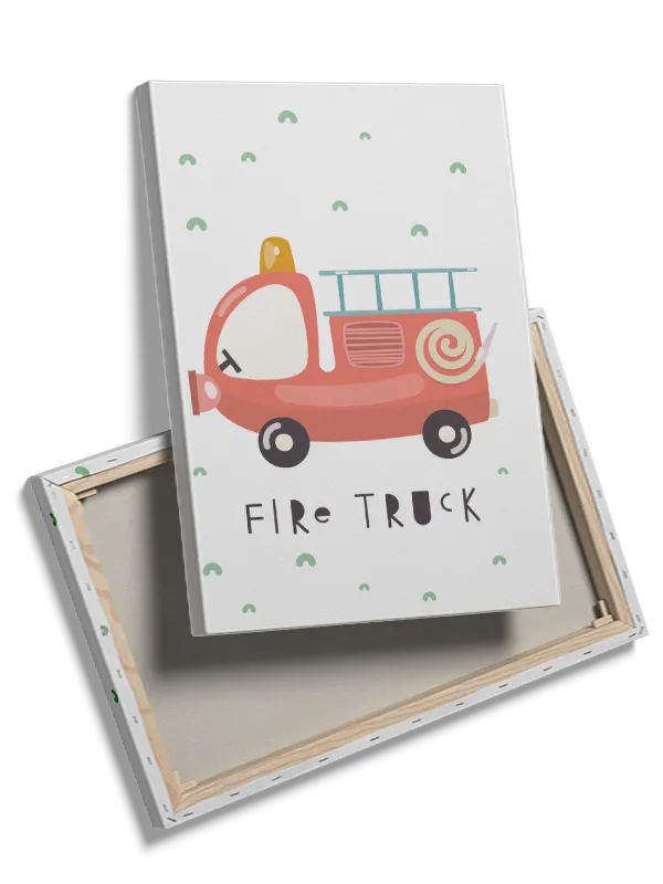 Playful Fire Truck Adventure Plakat
