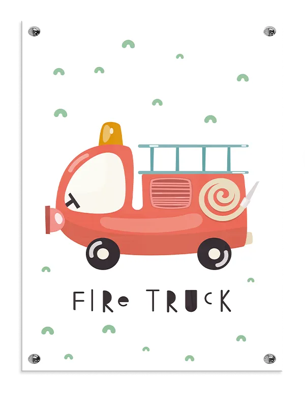 Playful Fire Truck Adventure Plakat