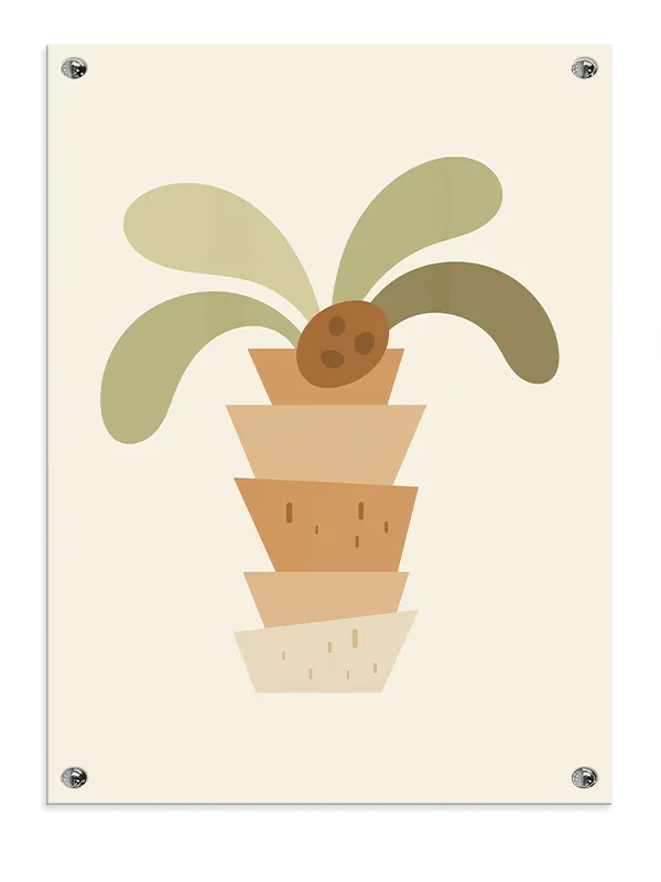 Gentle Earthy Nursery Plant Plakat