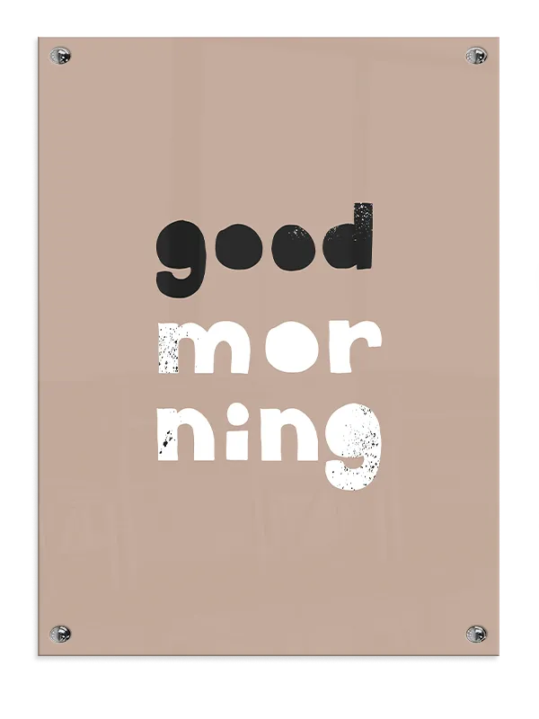 Cheerful Good Morning Quote Plakat