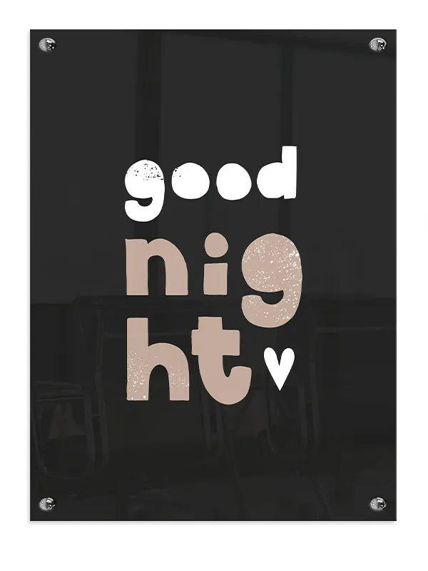 Gentle Good Night Quote Plakat