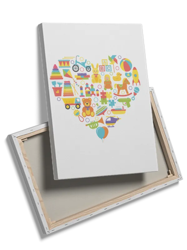 Playful Toy Heart Plakat