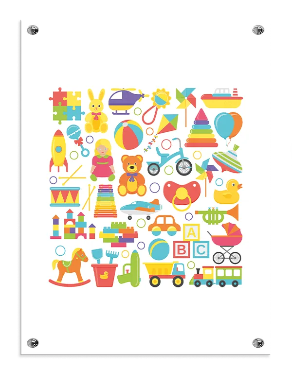 Playful Baby Toy Collection Plakat