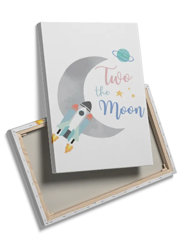 Playful Rocket Moon Adventure Plakat
