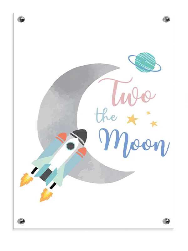 Playful Rocket Moon Adventure Plakat