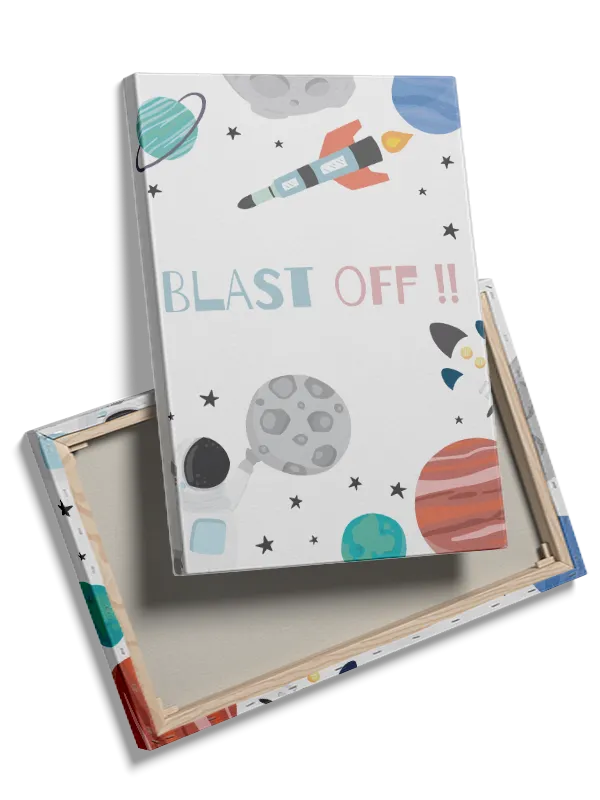 Playful Space Rocket Adventure Plakat