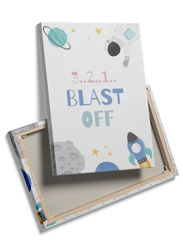 Playful Space Blast Off Plakat