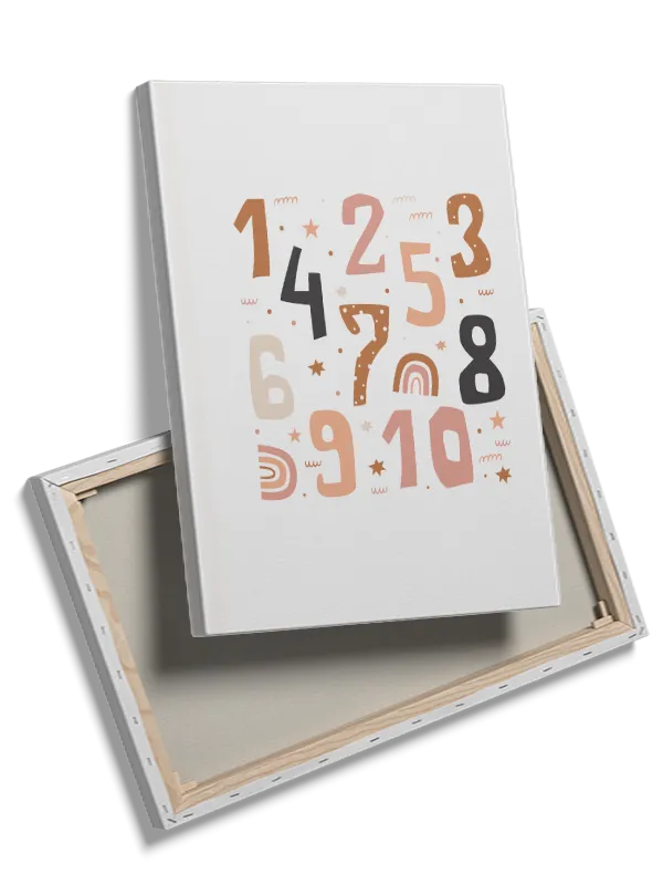 Playful Numbers Learning Wall Plakat