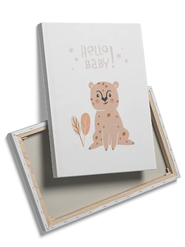 Gentle Baby Leopard Plakat