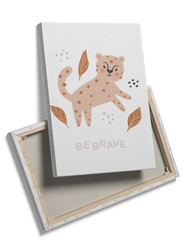 Brave Little Leopard Plakat