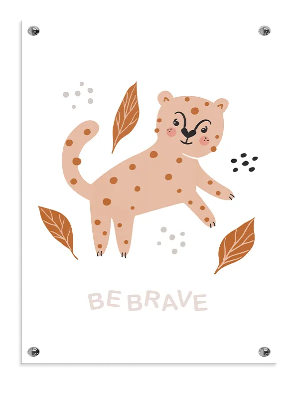 Brave Little Leopard Plakat