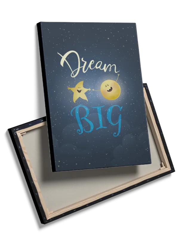 Dream Big Happy Stars Plakat
