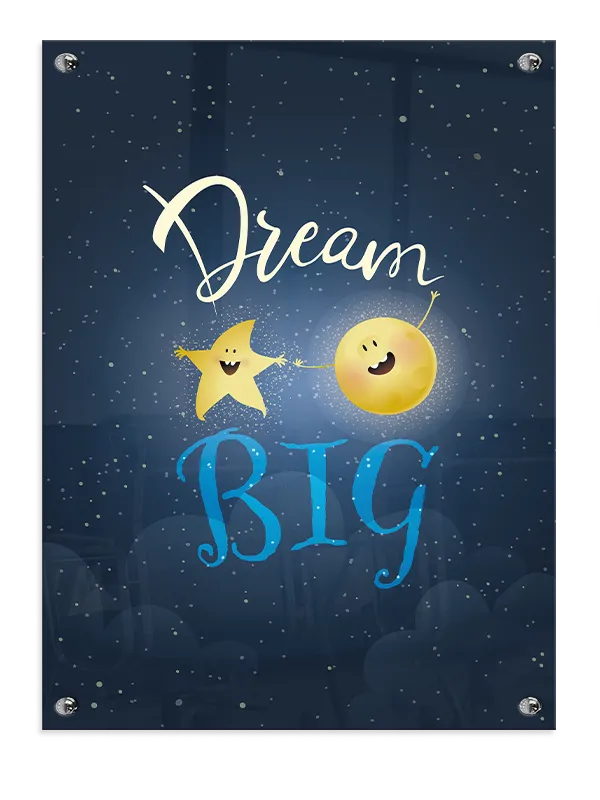 Dream Big Happy Stars Plakat