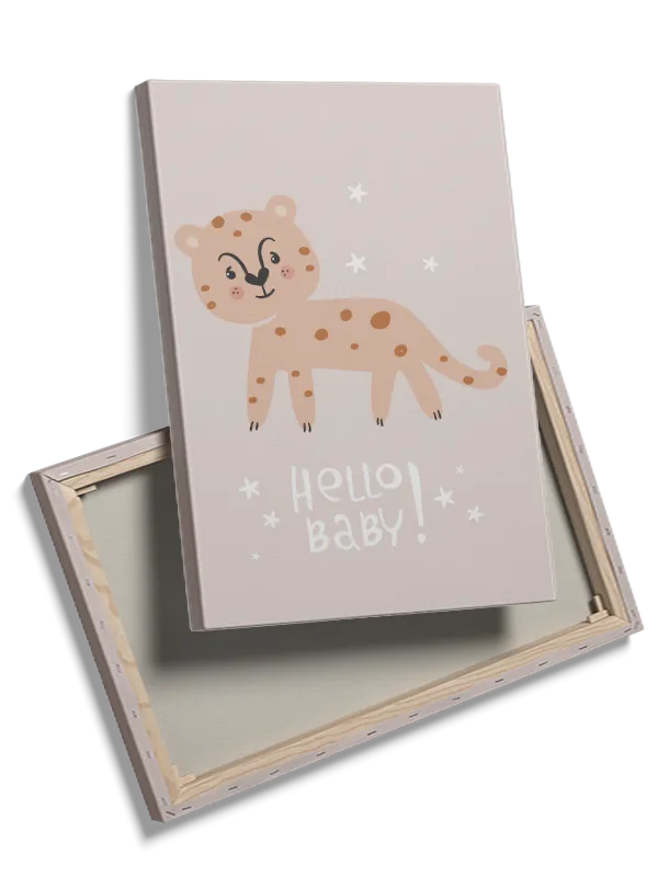 Gentle Spotted Baby Leopard Plakat