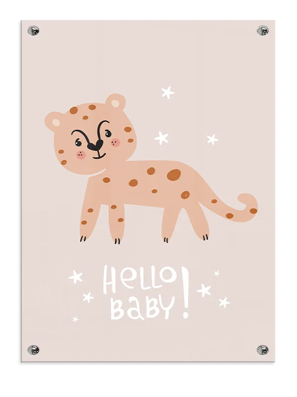 Gentle Spotted Baby Leopard Plakat