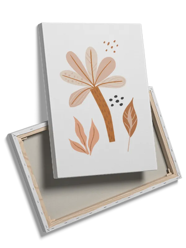 Gentle Abstract Leaf Plakat
