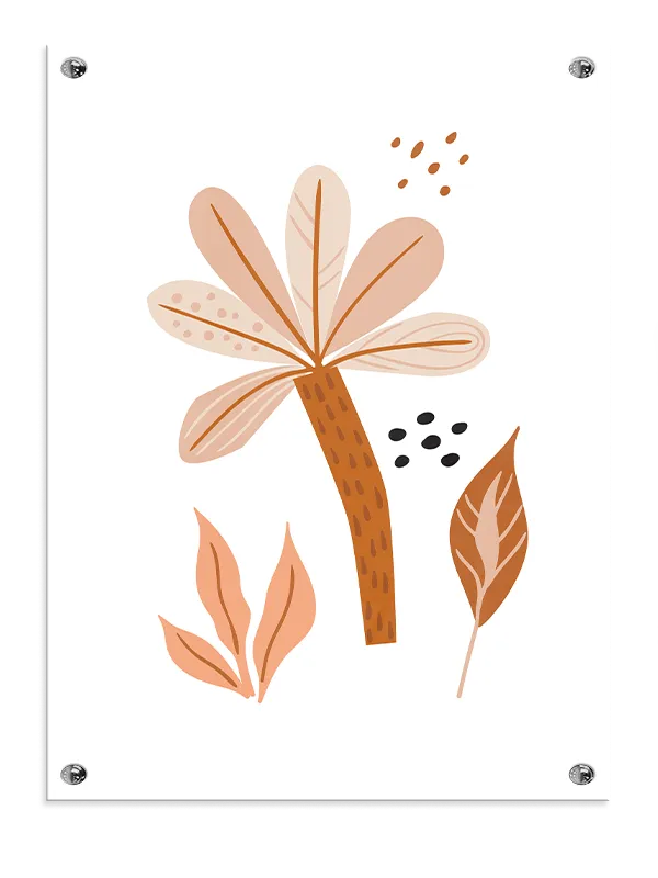 Gentle Abstract Leaf Plakat