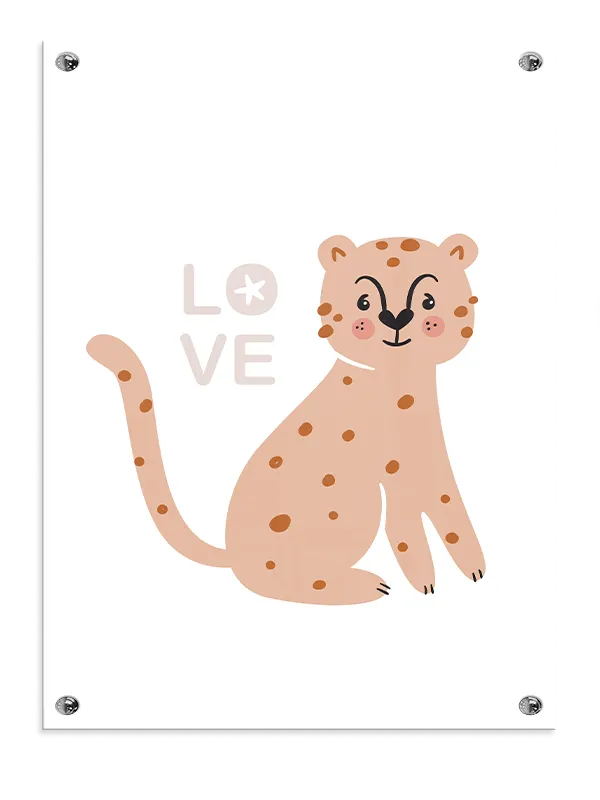 Playful Spotted Cheetah Plakat