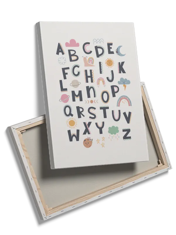 Playful Alphabet Adventure Plakat