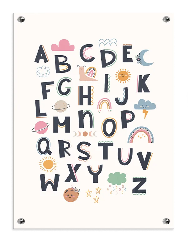 Playful Alphabet Adventure Plakat