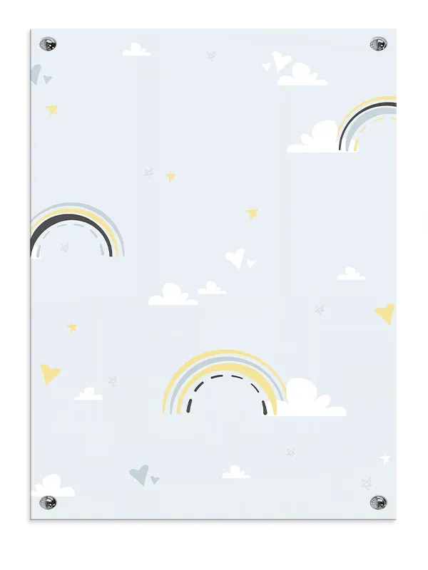 Gentle Rainbow Nursery Plakat