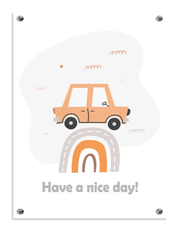 Cozy Car Rainbow Adventure Plakat