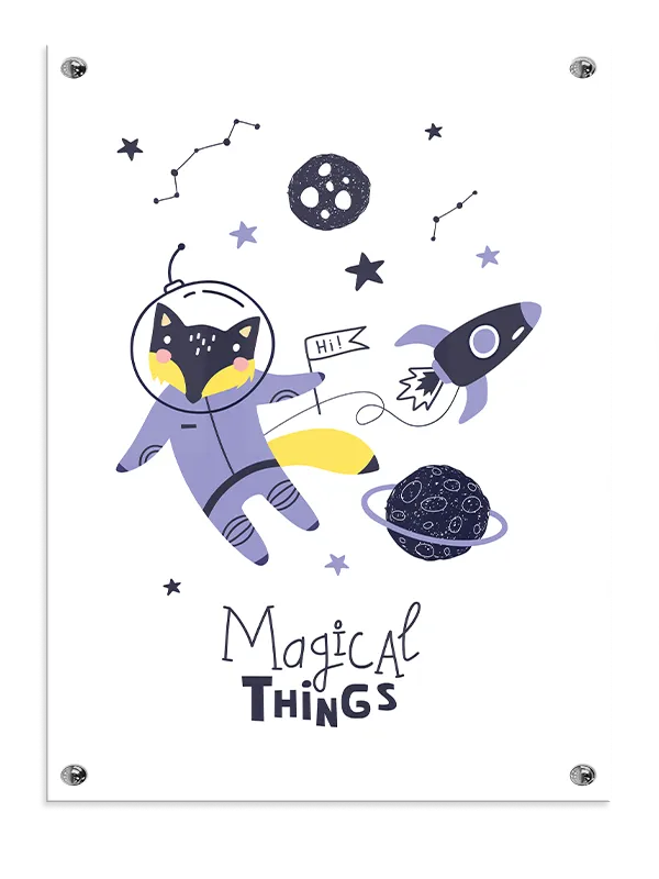 Magical Fox Space Adventure Plakat