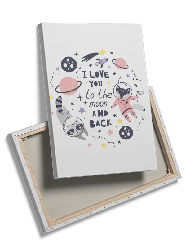 Playful Moon And Stars Plakat