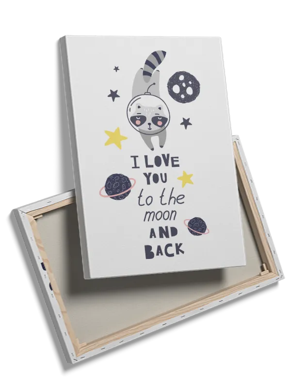 Playful Space Raccoon Adventure Plakat