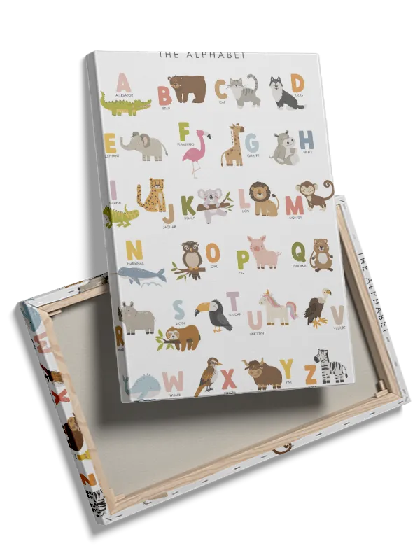 Playful Animal Alphabet Adventure Plakat