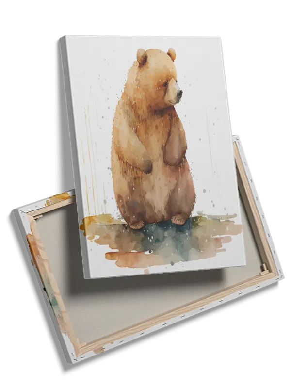 Gentle Brown Bear Plakat