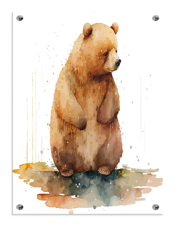 Gentle Brown Bear Plakat