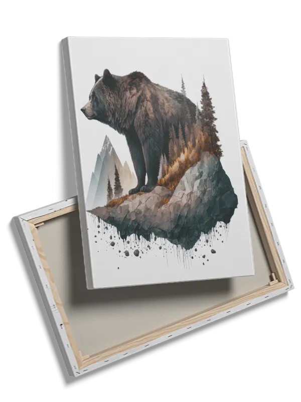 Majestic Forest Bear Plakat