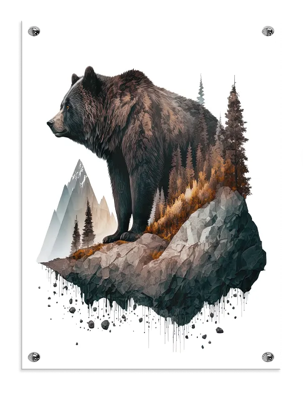 Majestic Forest Bear Plakat