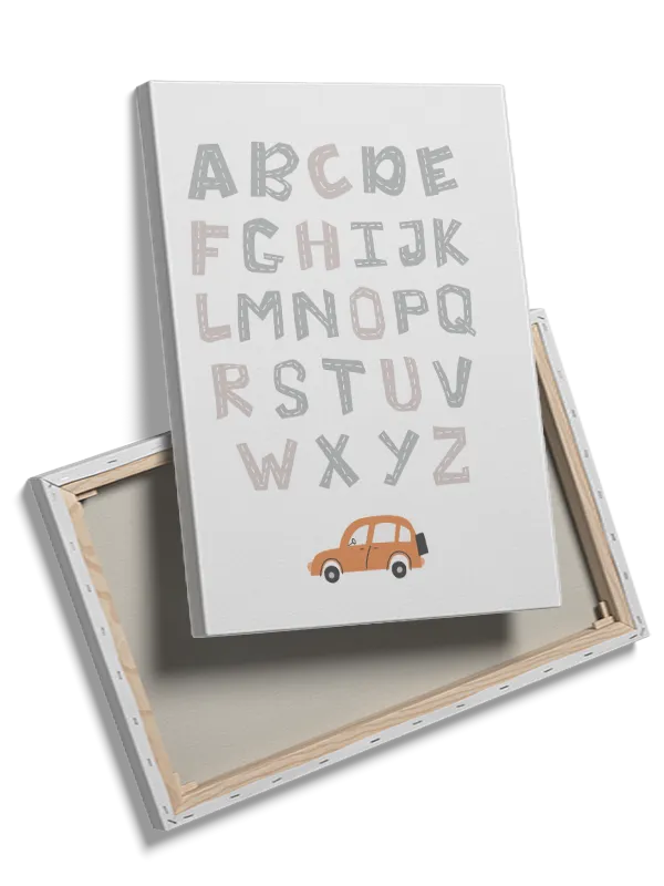 Playful Road Alphabet Plakat