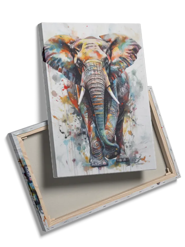 Vibrant Brave Elephant Plakat