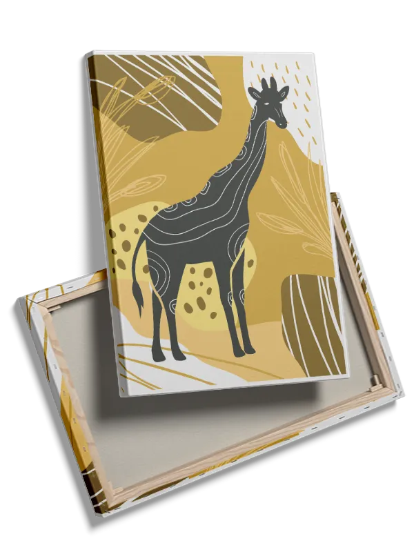 Playful Giraffe Safari Plakat
