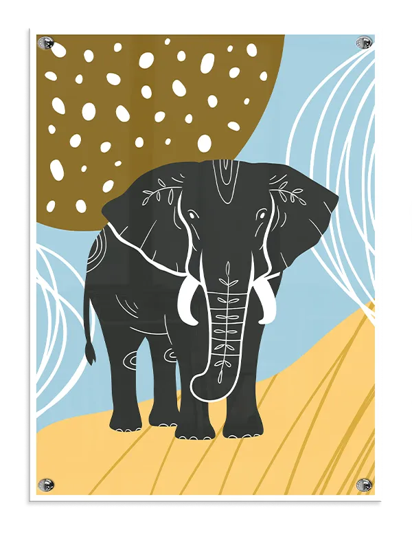 Playful Elephant Adventure Plakat