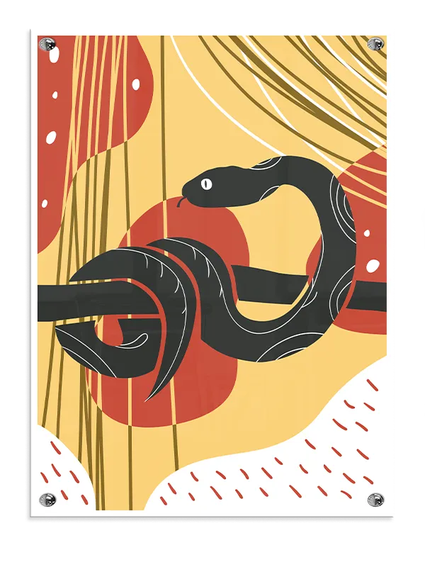 Curious Little Black Snake Plakat