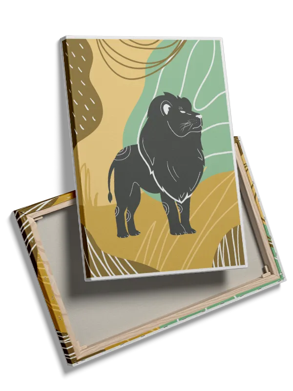 Brave Black Lion Safari Plakat