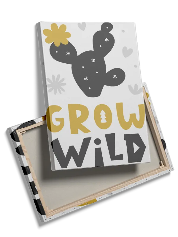 Playful Grow Wild Quote Plakat