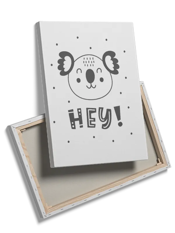 Playful Koala Hey Plakat