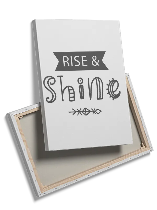 Gentle Rise And Shine Quote Plakat