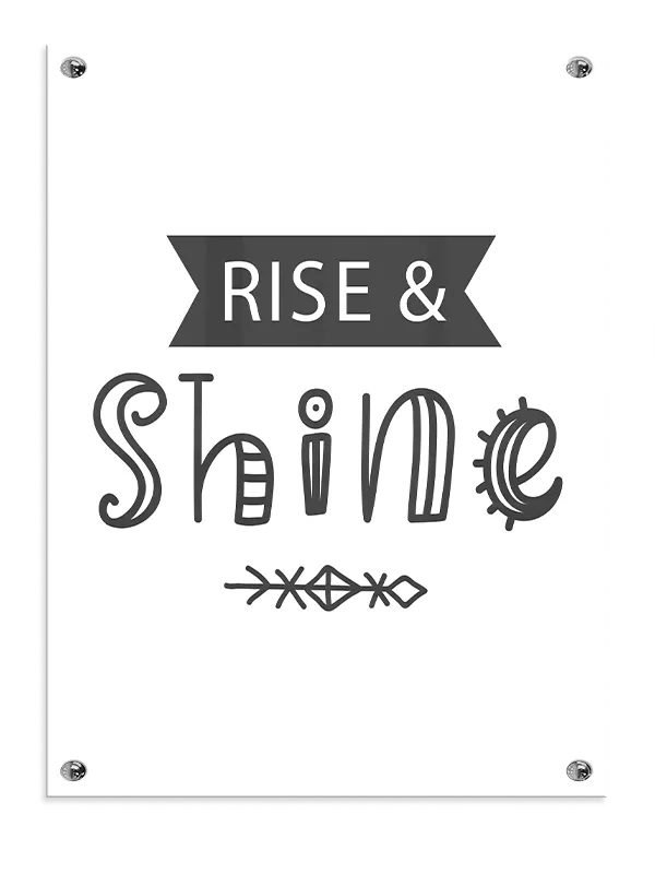Gentle Rise And Shine Quote Plakat