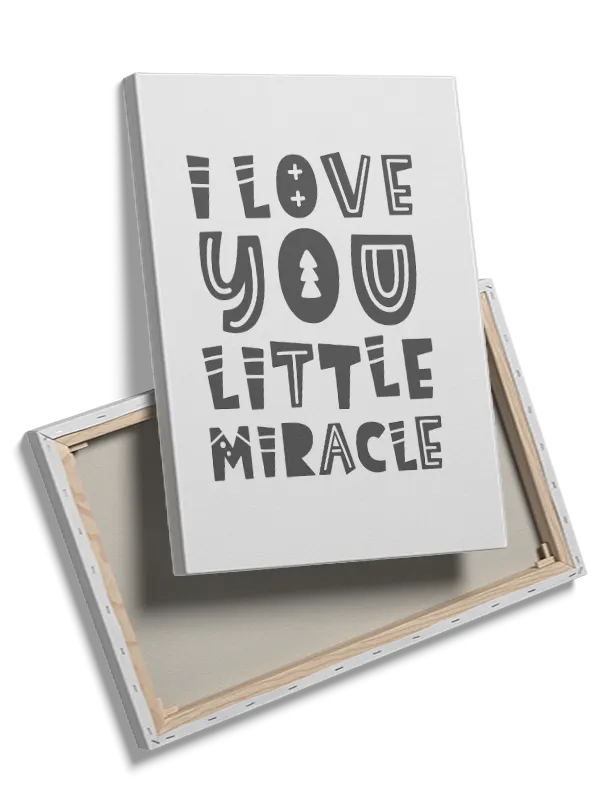 Gentle Love Quote Little Miracle Plakat