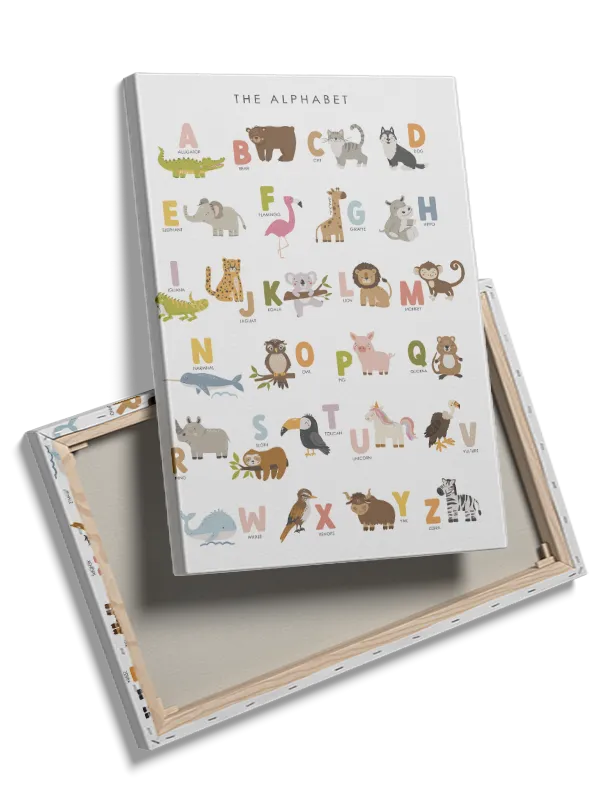 Playful Animal Alphabet Fun Plakat